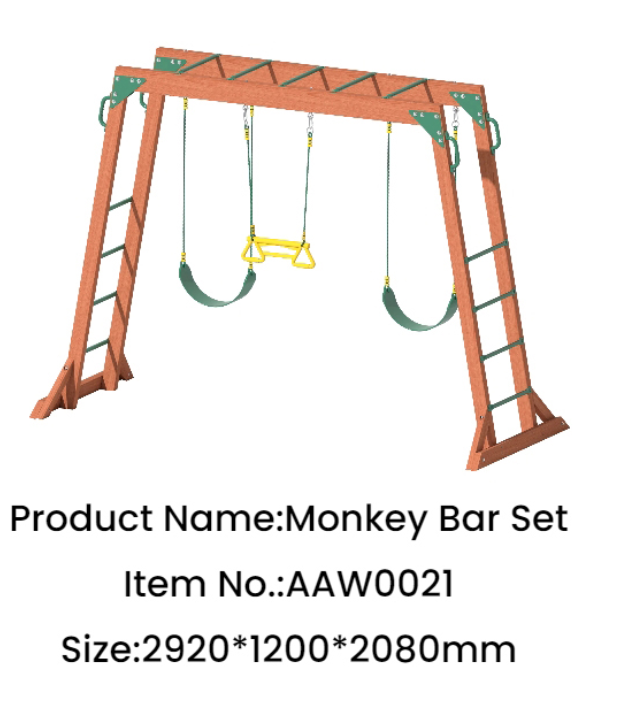 নতুন ডিজাইন কাঠের খেলার মাঠ AAW0021